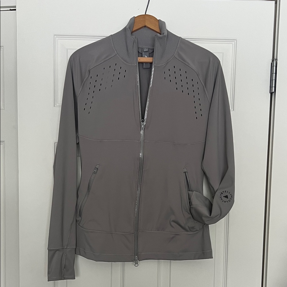 Adidas by Stella McCartney Women's Grey Truepurpose Zip Front Performance Jacket